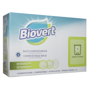 Sacs compostables (7 litres)